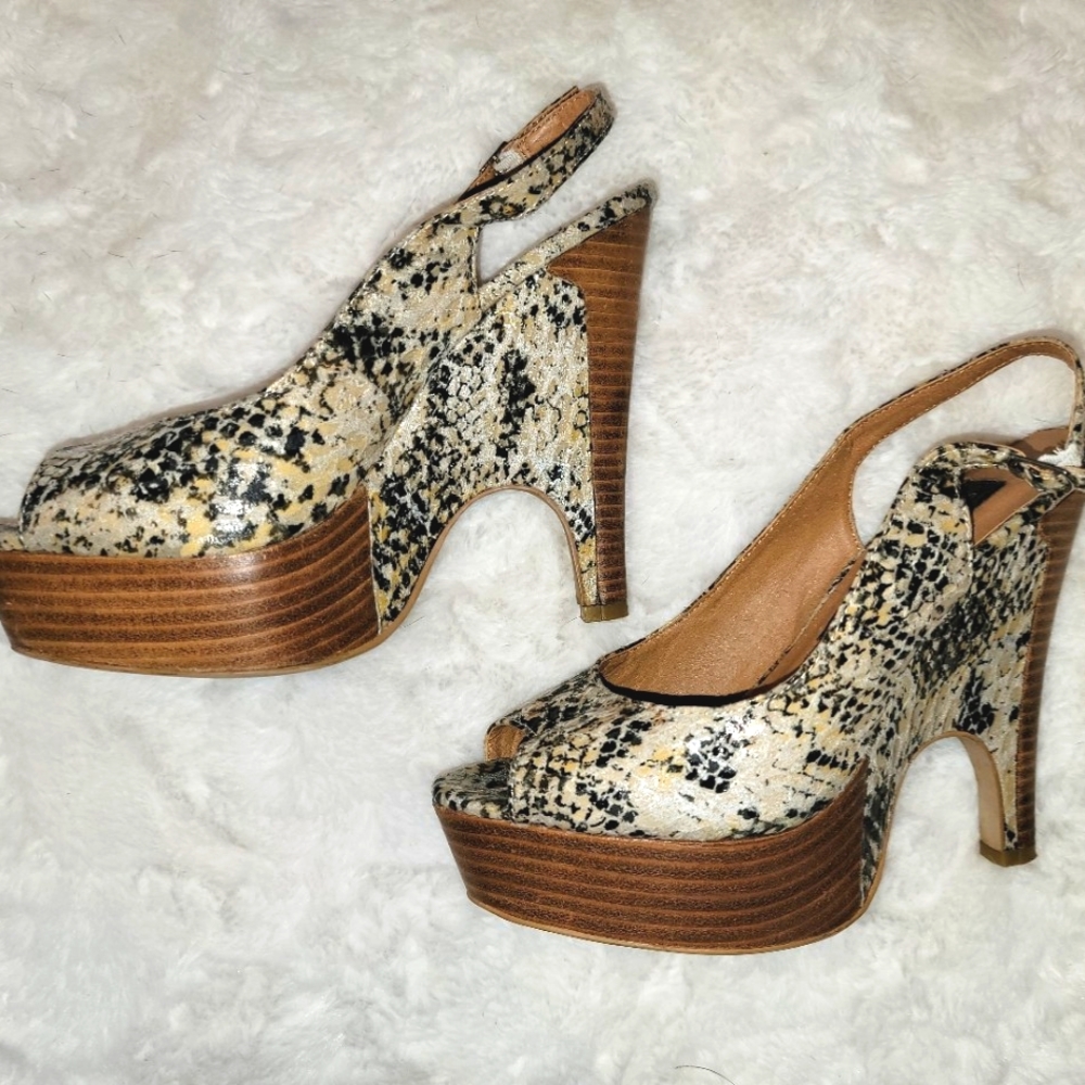 💛 Steve Madden Luxe Slingback Wedge Heels, Size 7.5